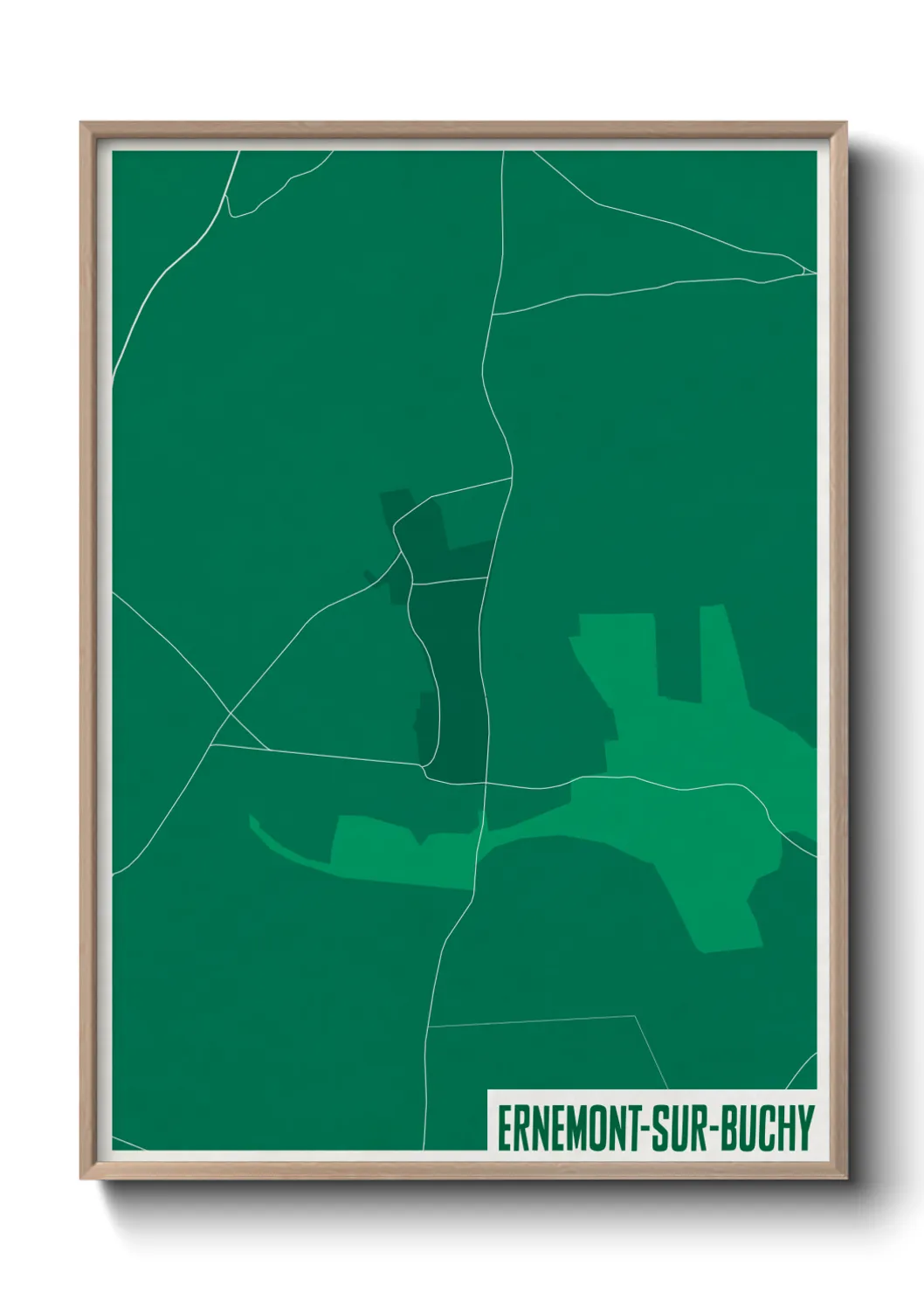 Un poster carteErnemont-sur-Buchy