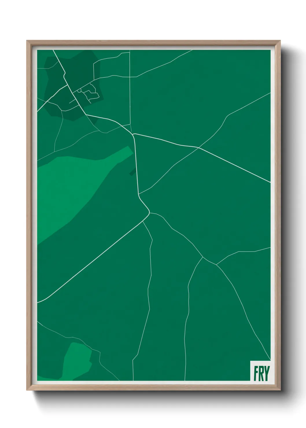 Une affiche de carte sur Fry