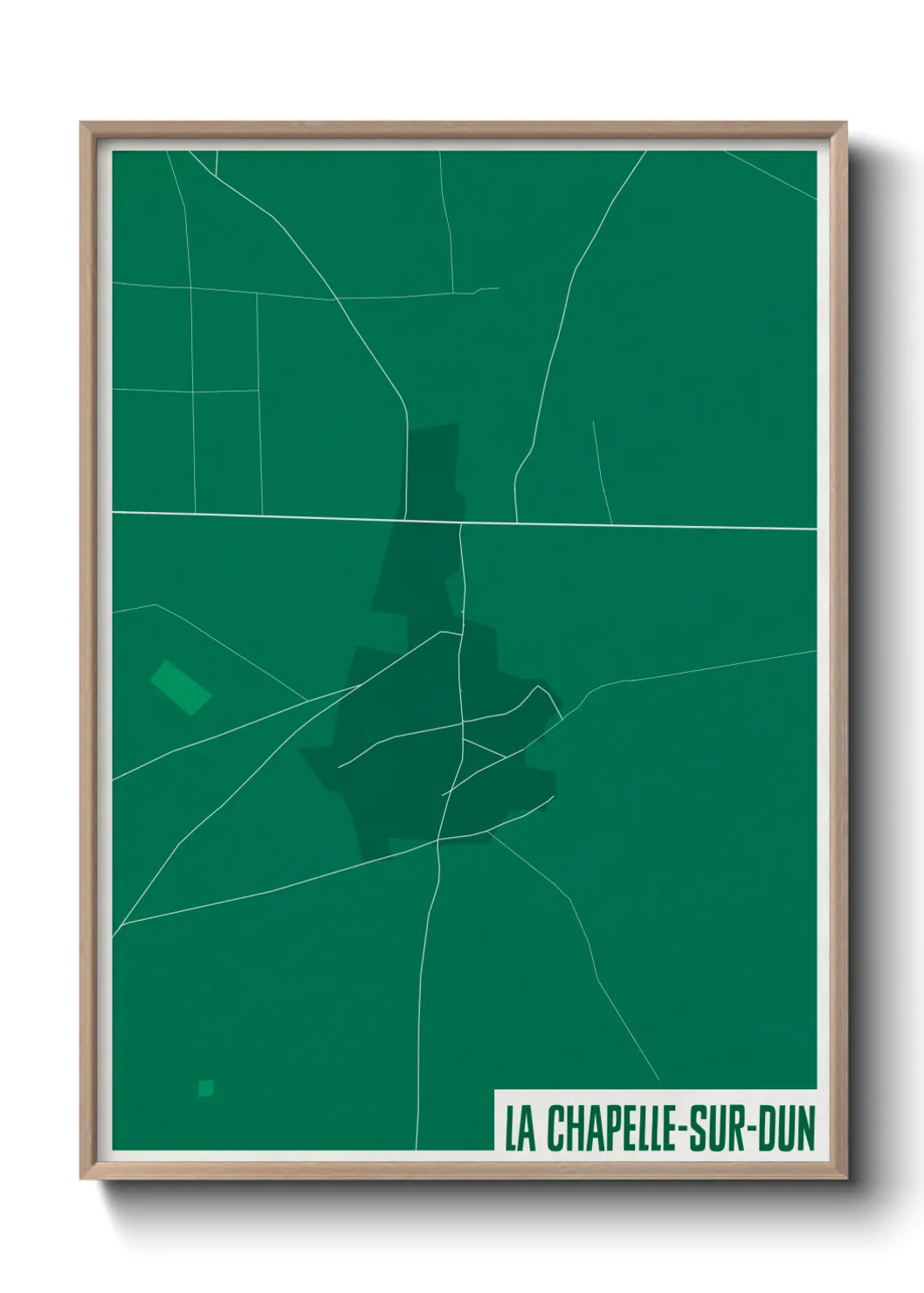 Une affiche de carte sur La Chapelle-sur-Dun