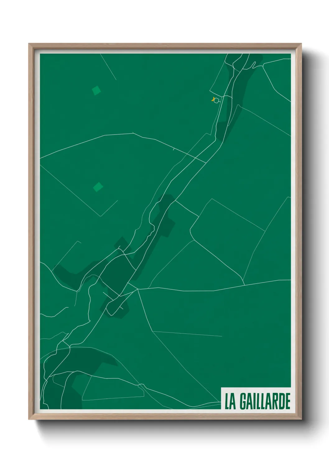 Une affiche de carte sur La Gaillarde