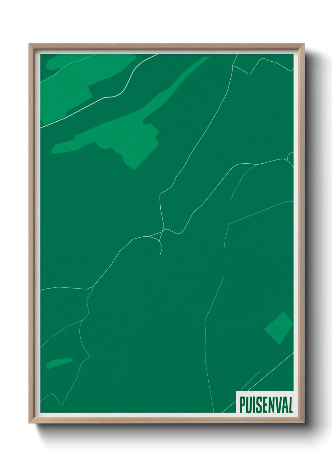 Une affiche de carte sur Puisenval