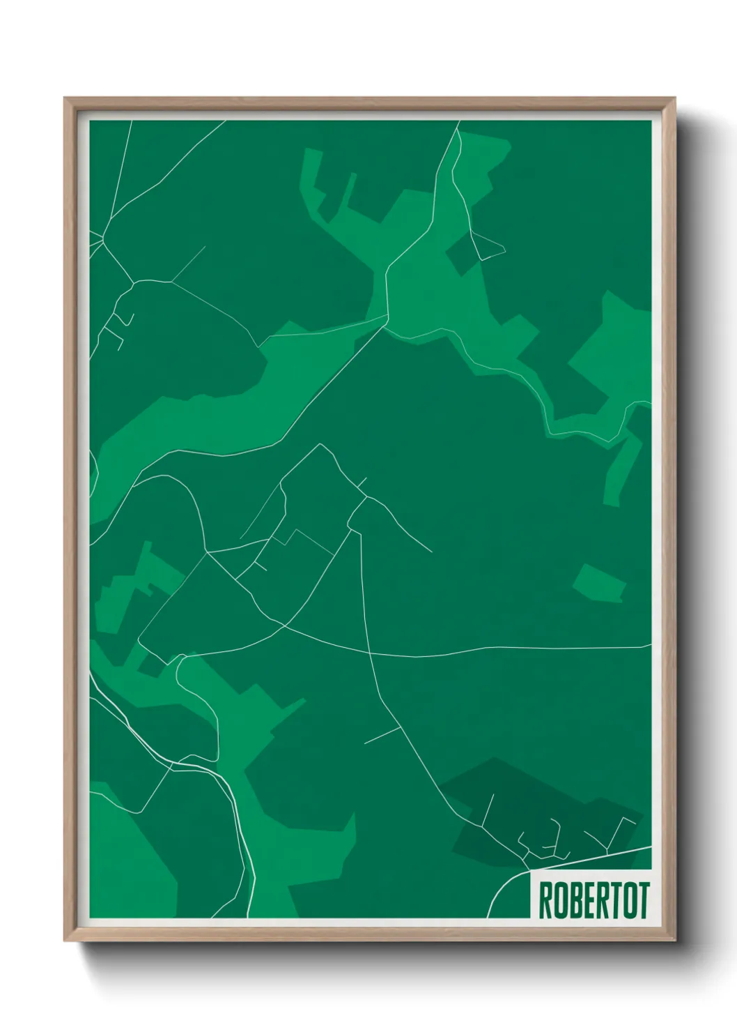 Une affiche de carte sur Robertot