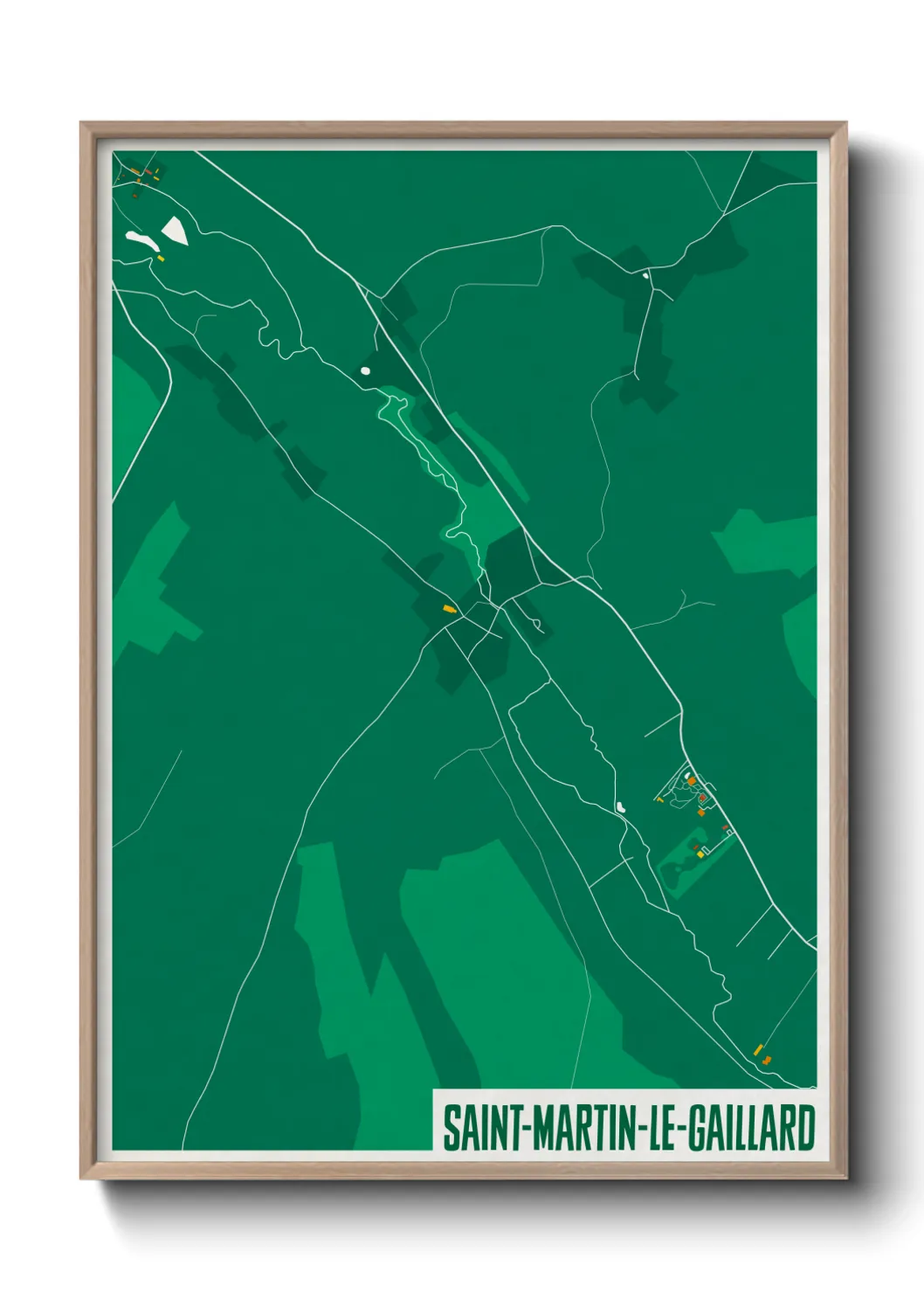 Un poster carteSaint-Martin-le-Gaillard