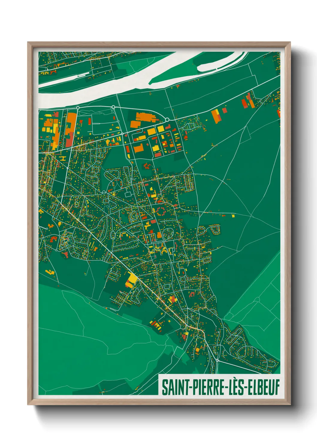 Un poster carteSaint-Pierre-lès-Elbeuf