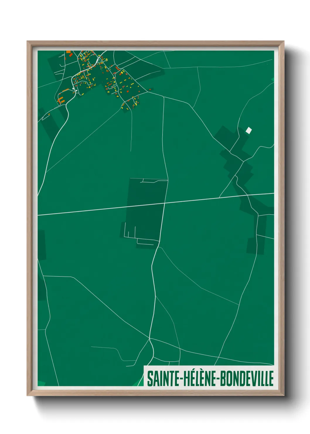 Un poster carteSainte-Hélène-Bondeville