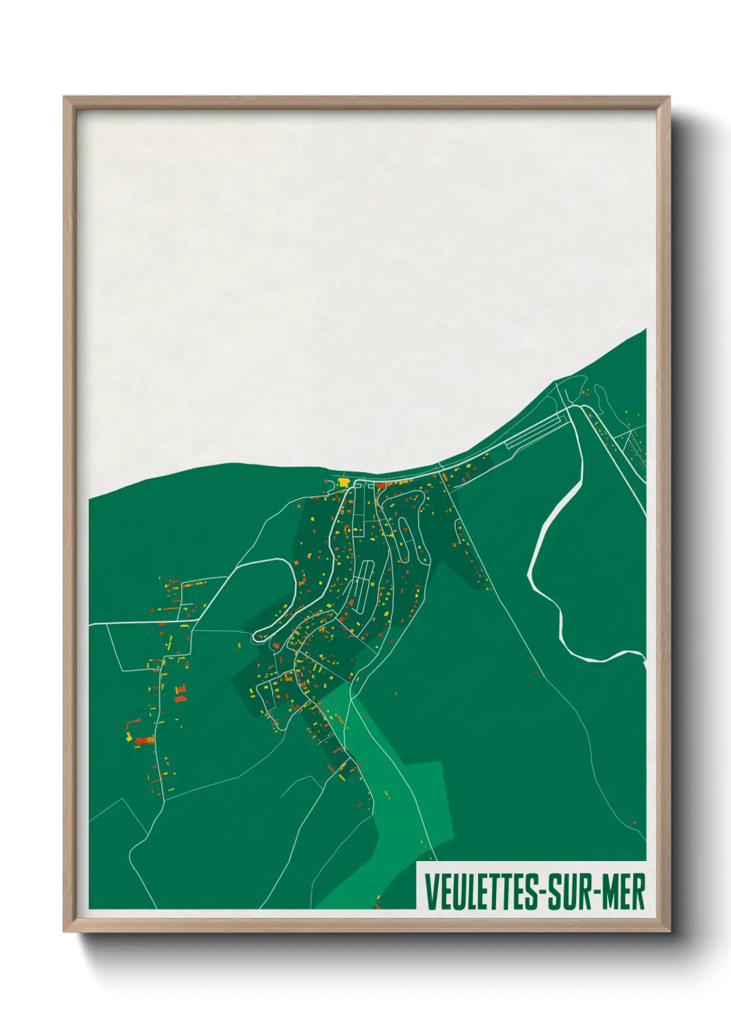 Un poster carteVeulettes-sur-Mer