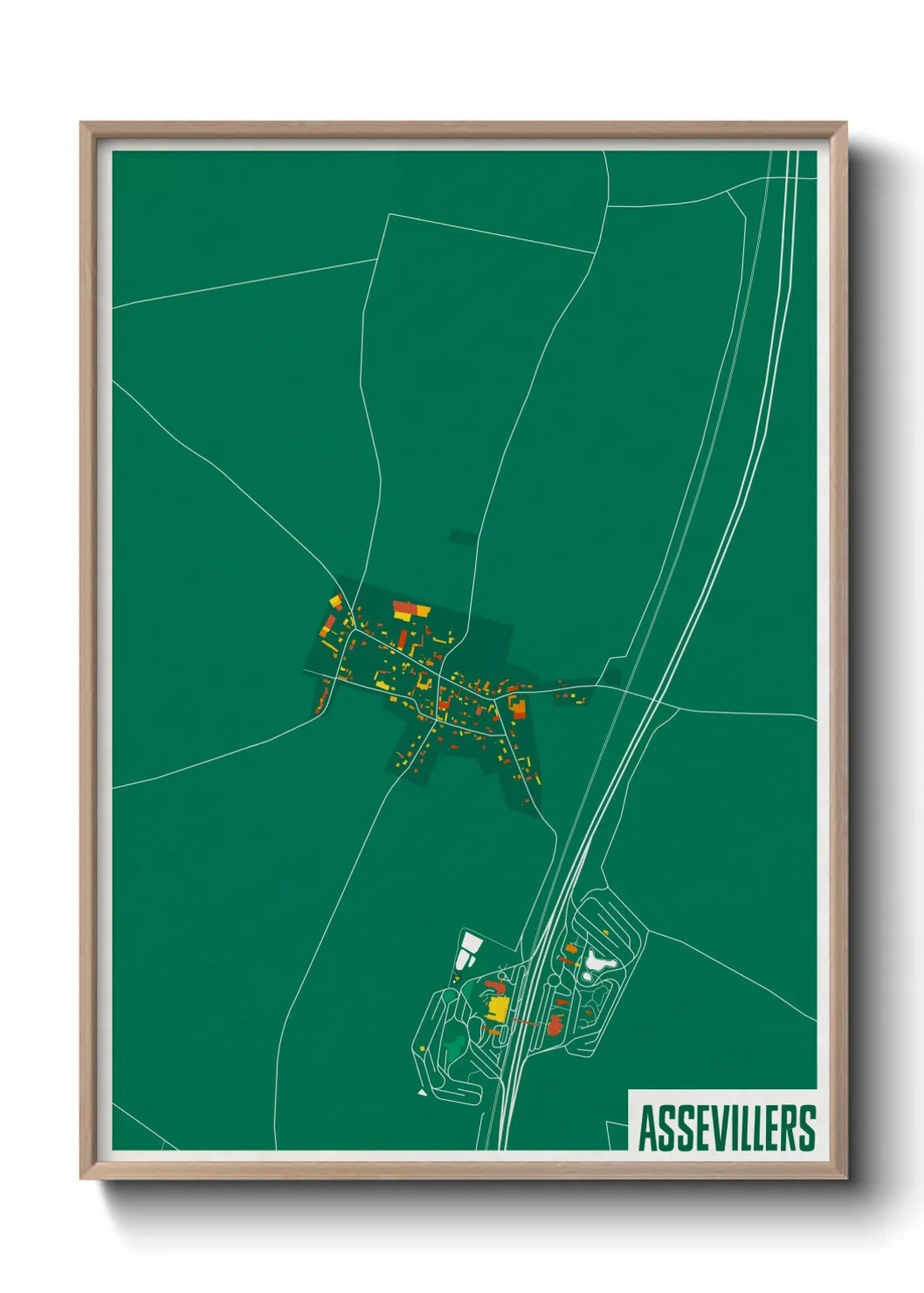 Une affiche de carte sur Assevillers