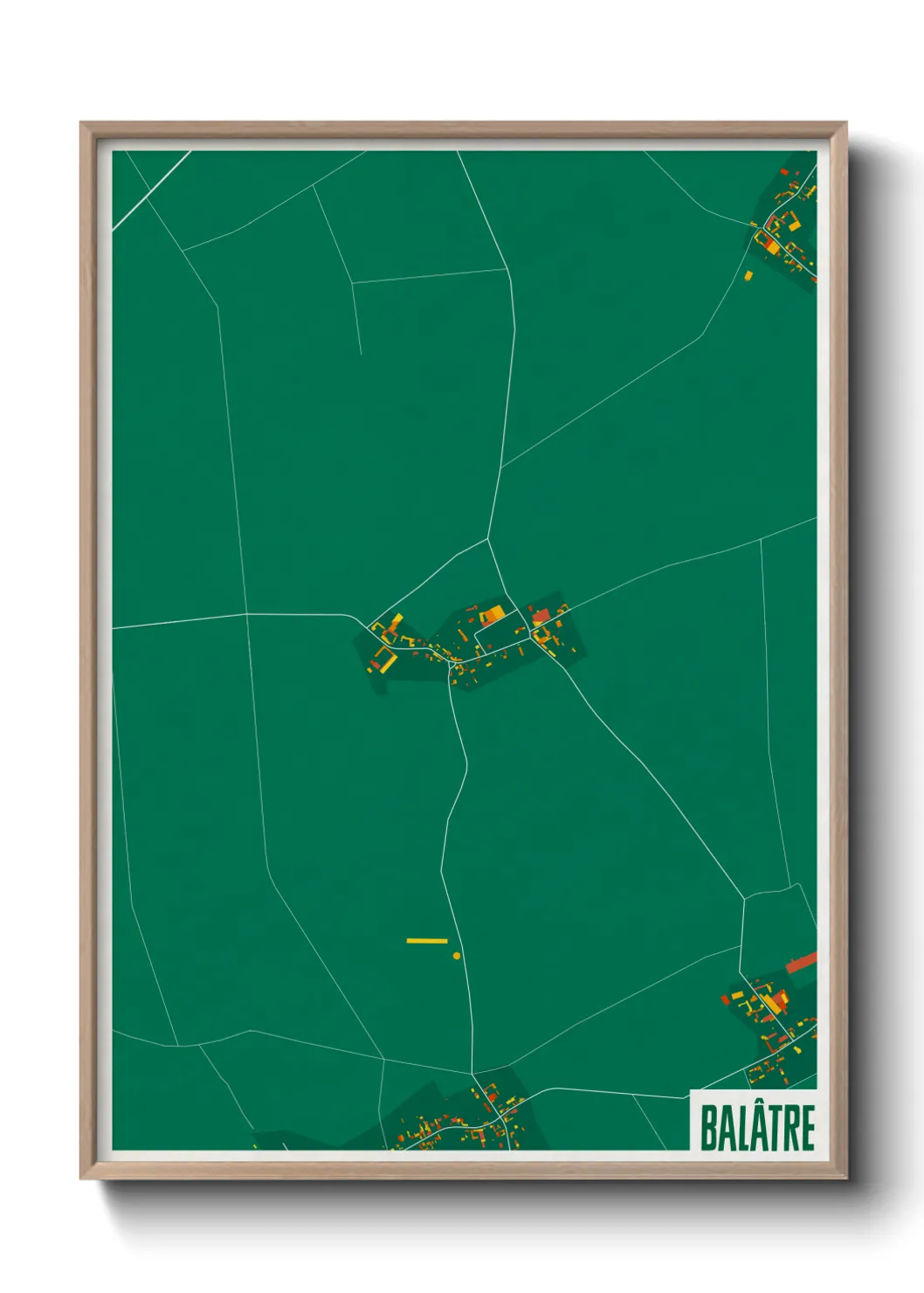 Une affiche de carte sur Balâtre