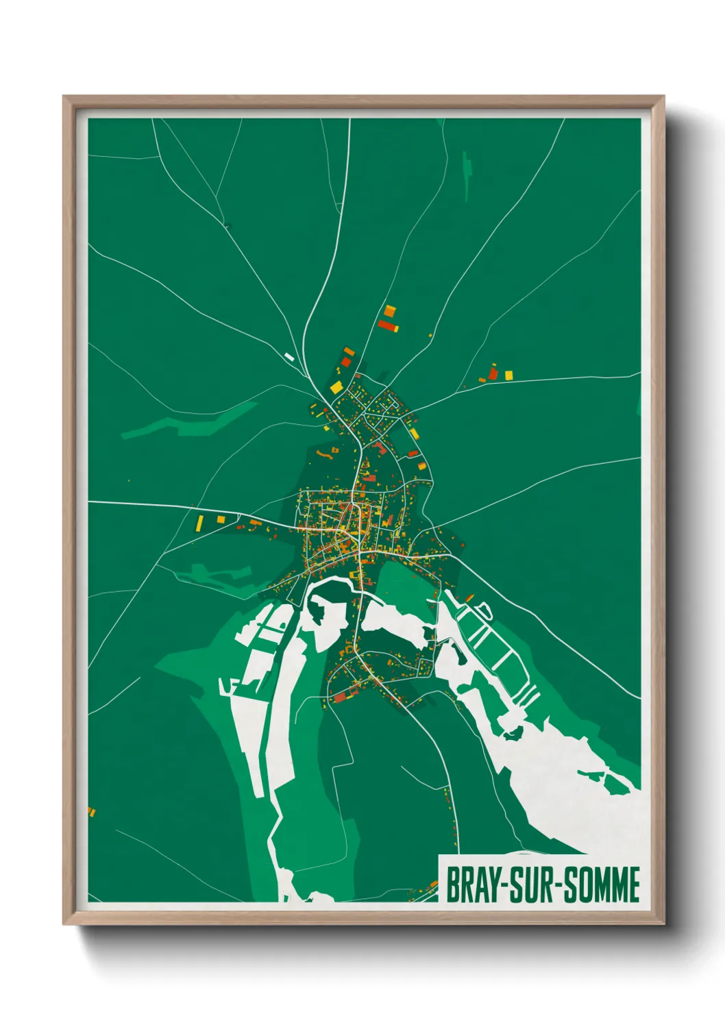 Un poster carteBray-sur-Somme