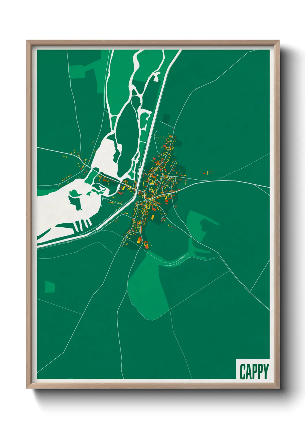 Une affiche de carte sur Cappy