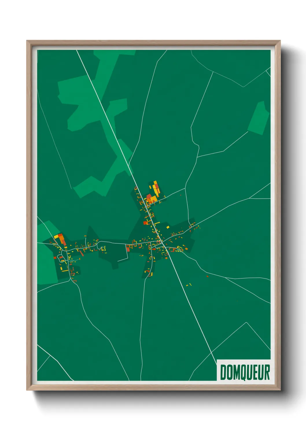 Une affiche de carte sur Domqueur
