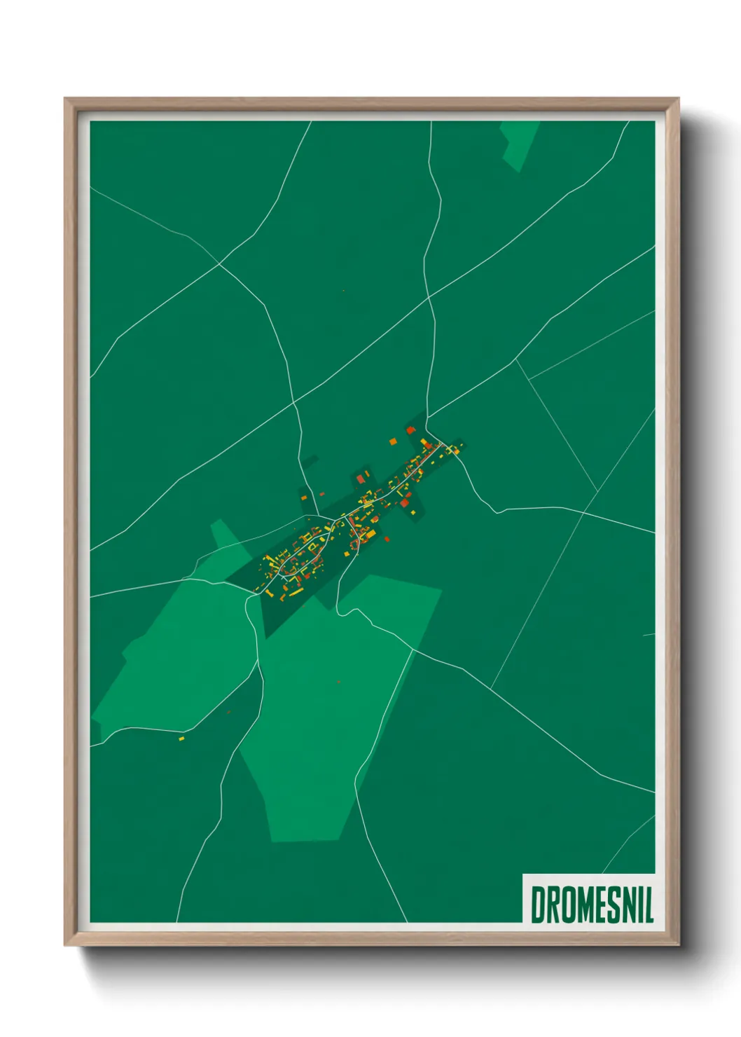 Une affiche de carte sur Dromesnil