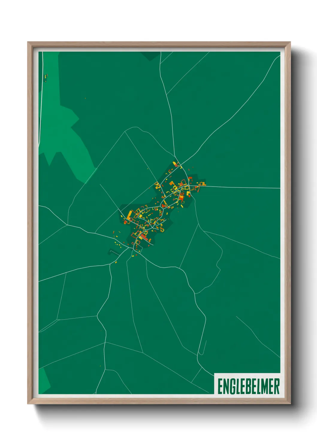 Une affiche de carte sur Englebelmer