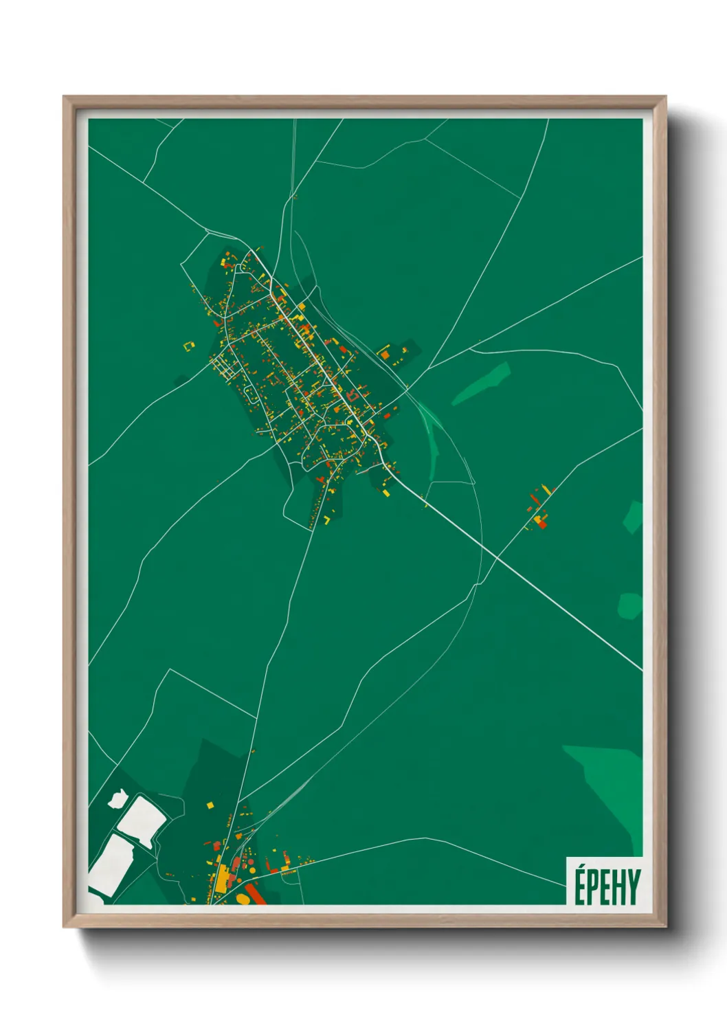 Une affiche de carte sur Épehy