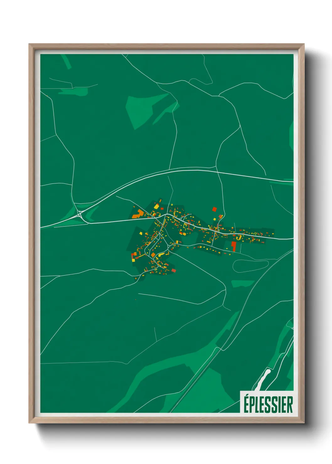 Une affiche de carte sur Éplessier