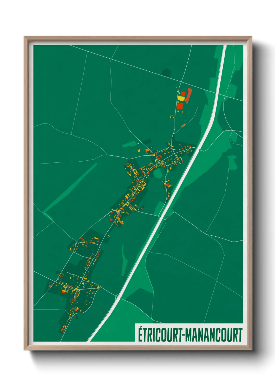 Un poster carteÉtricourt-Manancourt