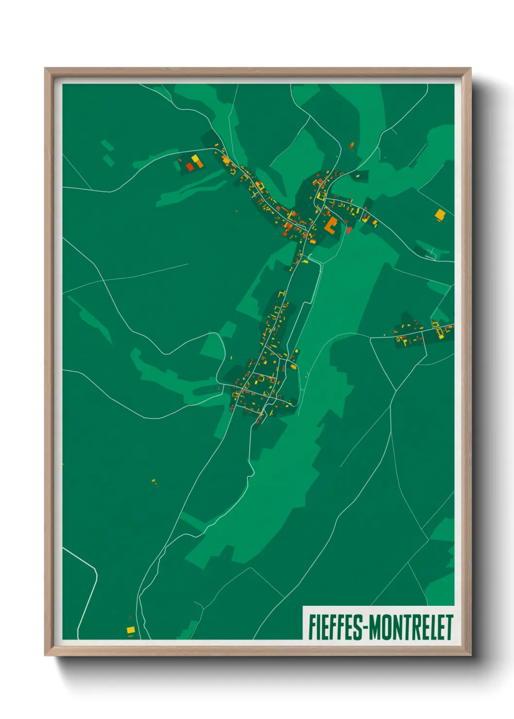 Un poster carteFieffes-Montrelet