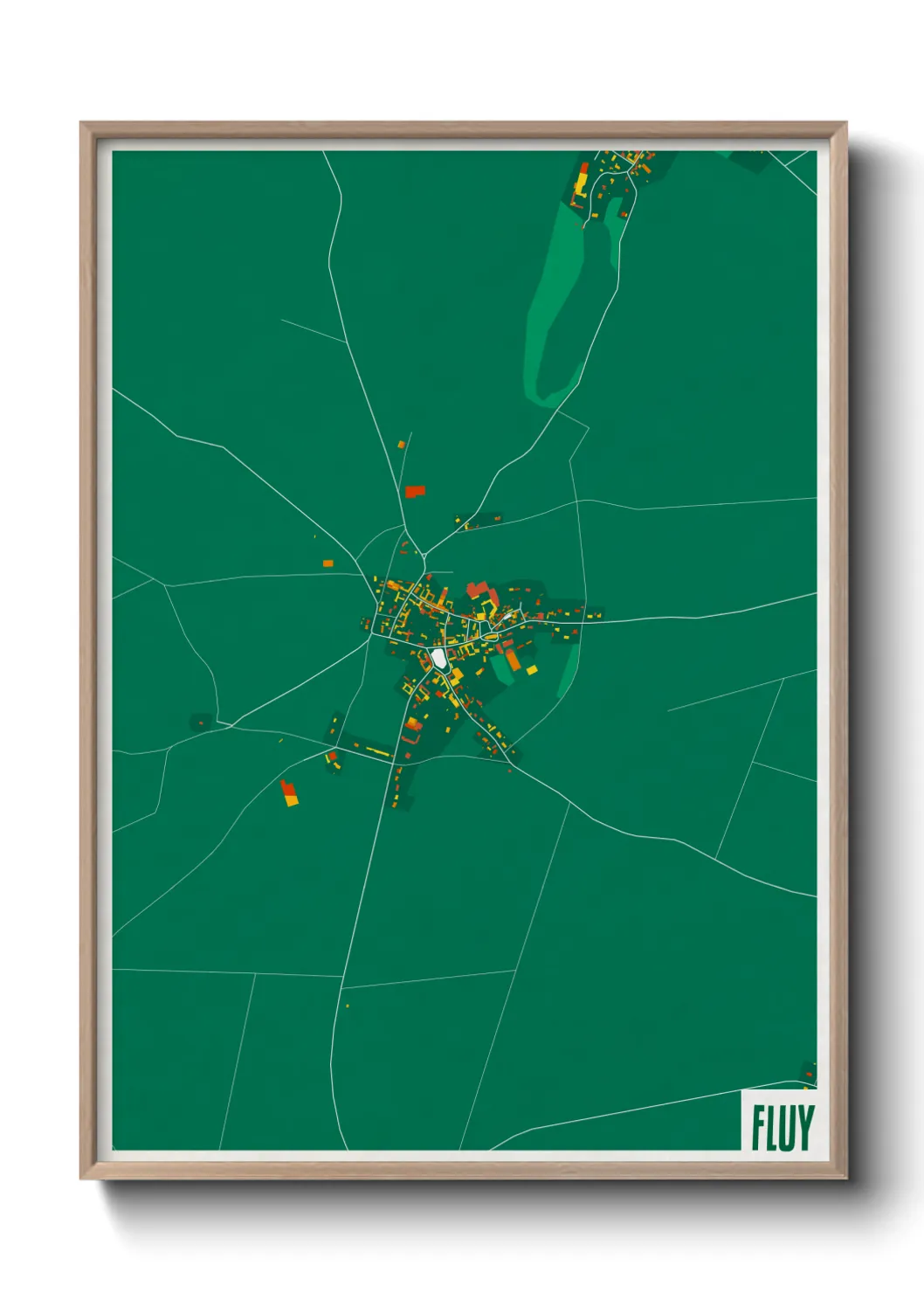 Une affiche de carte sur Fluy