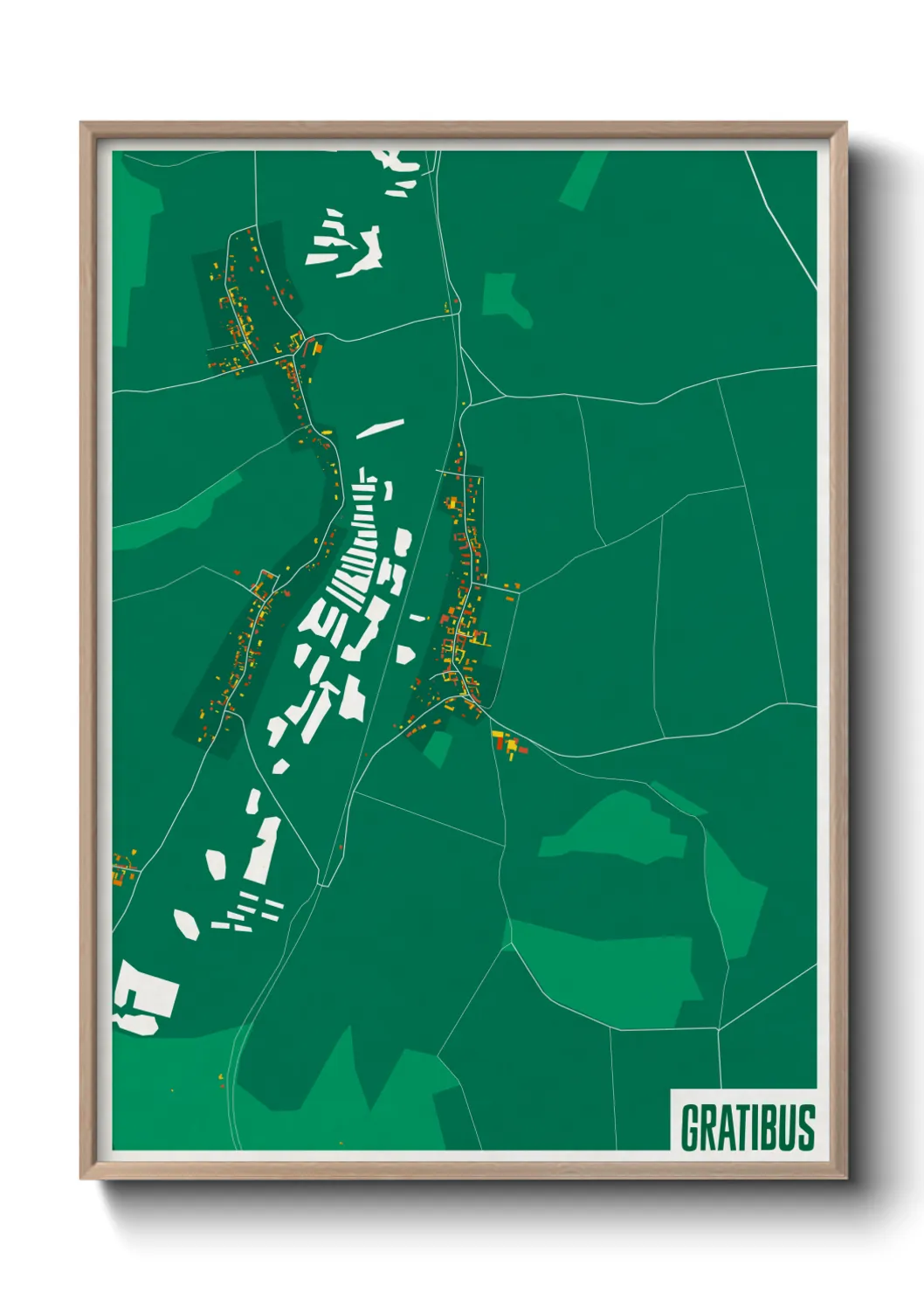 Une affiche de carte sur Gratibus