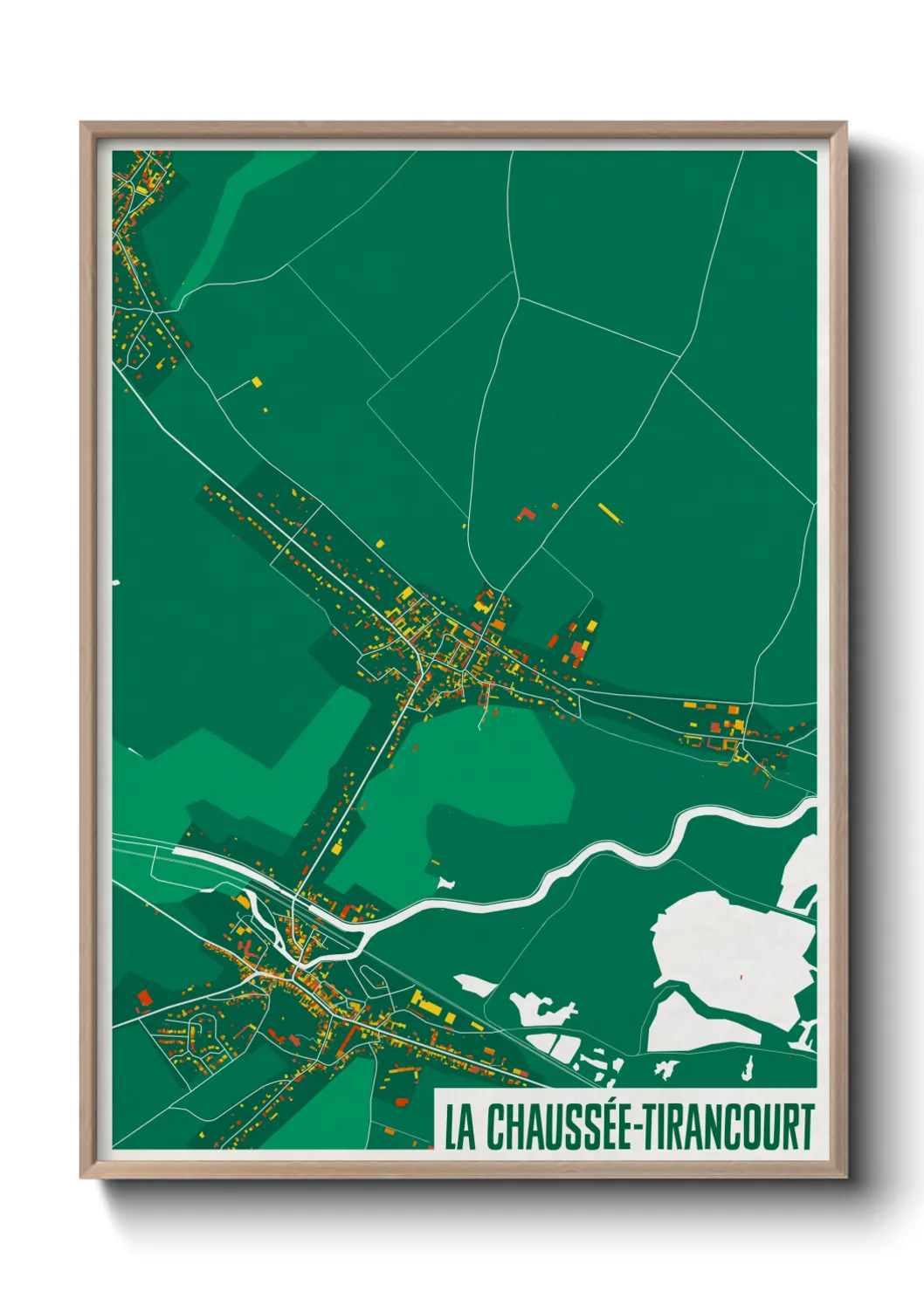 Un poster carteLa Chaussée-Tirancourt