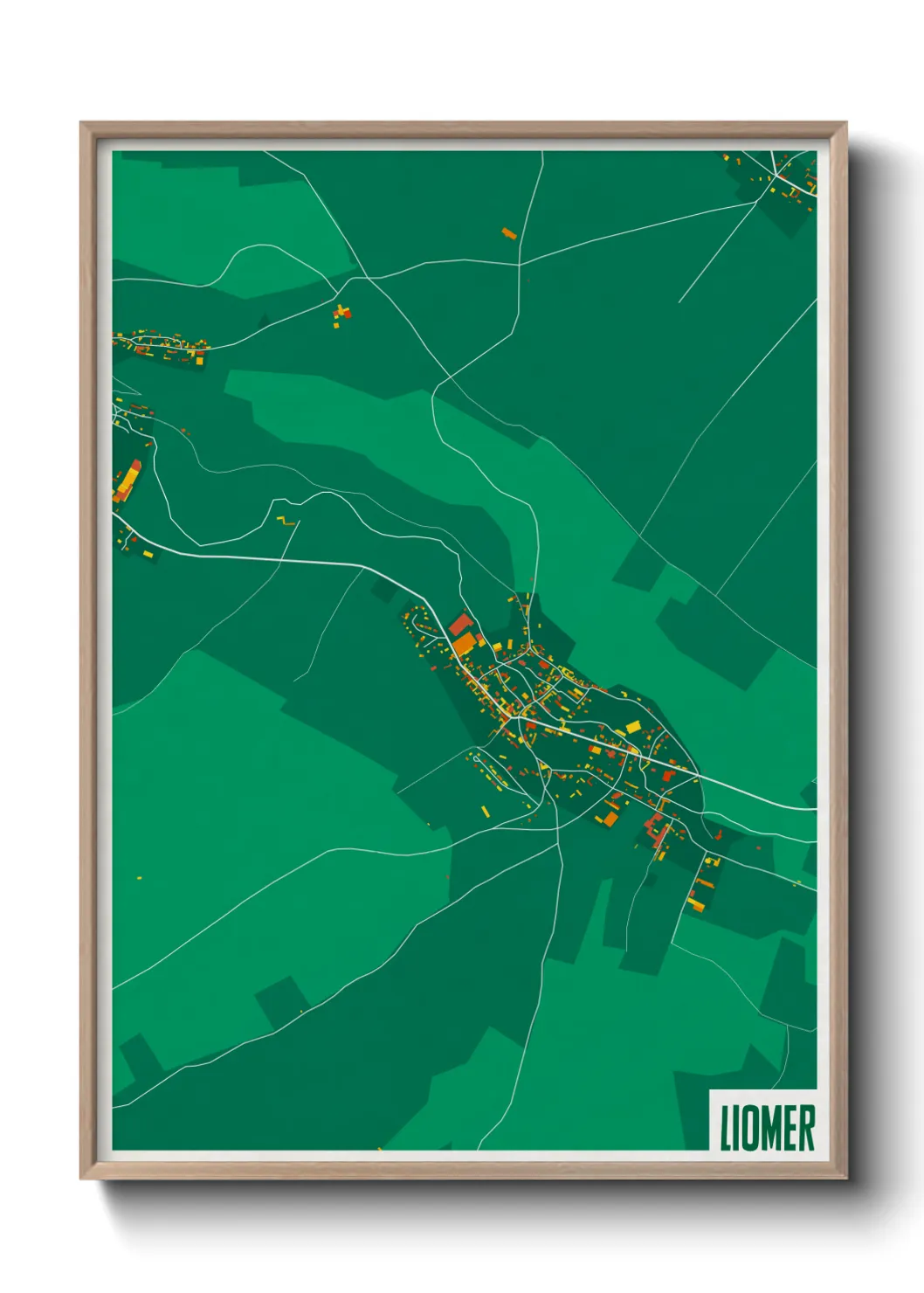 Une affiche de carte sur Liomer