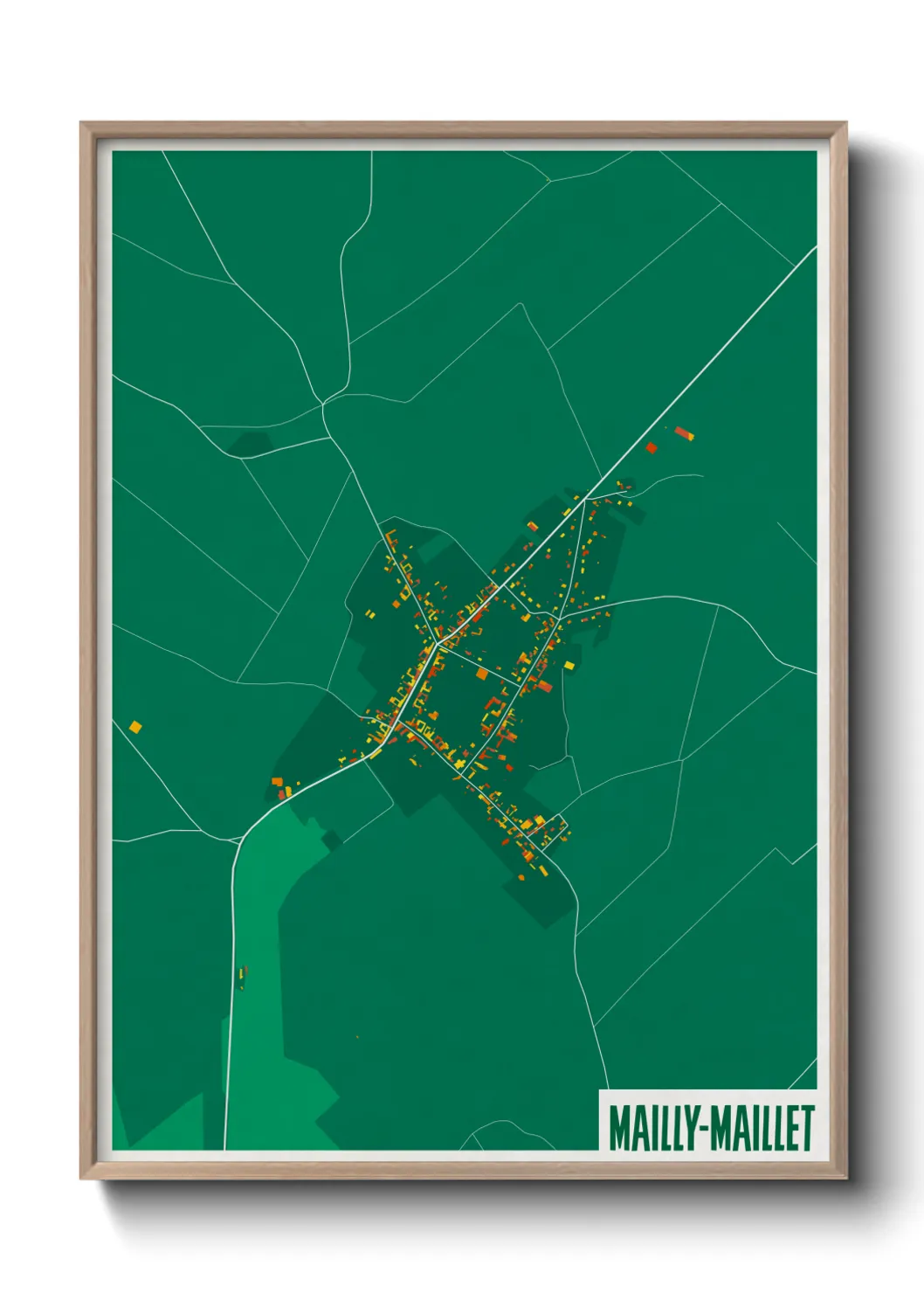 Une affiche de carte sur Mailly-Maillet