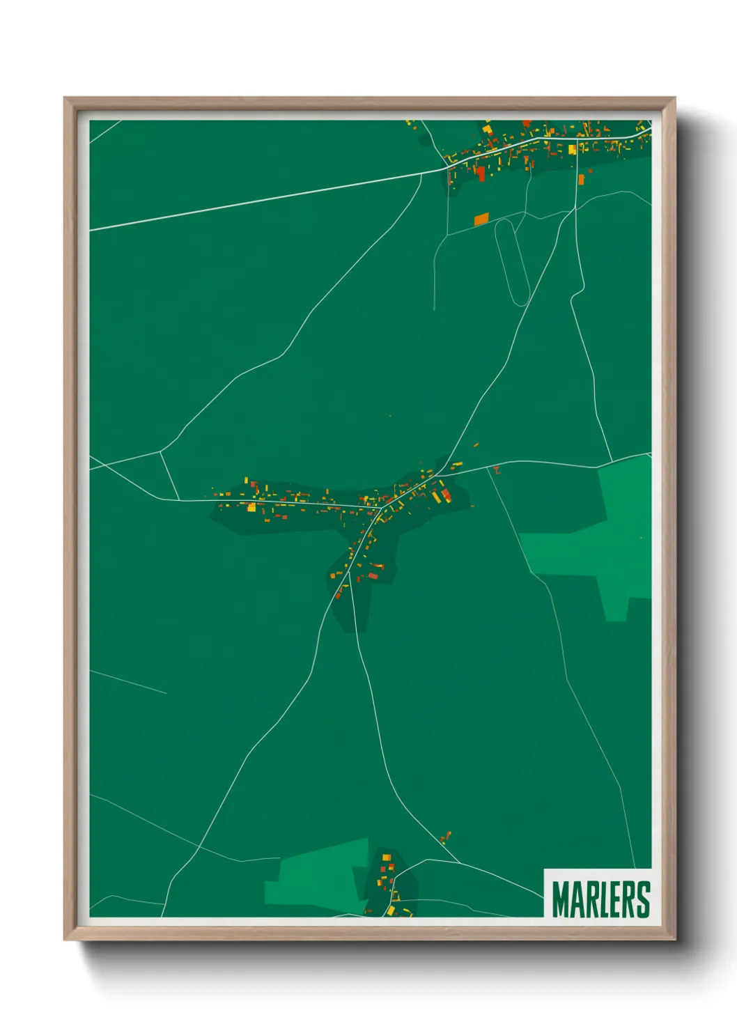 Une affiche de carte sur Marlers
