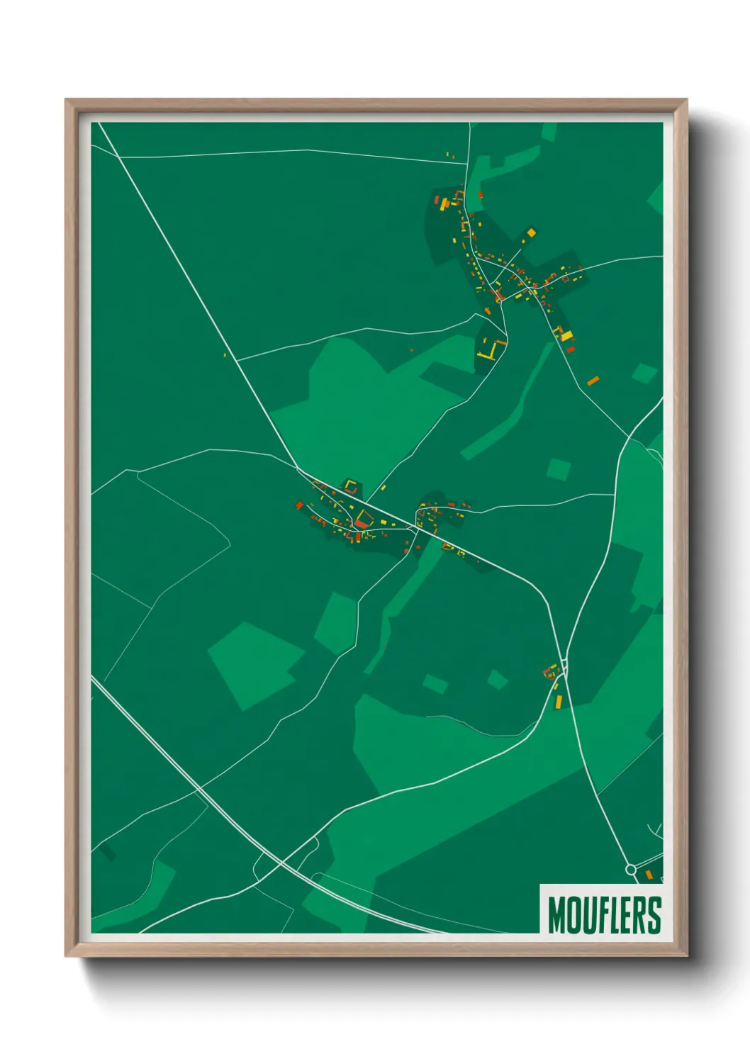 Une affiche de carte sur Mouflers