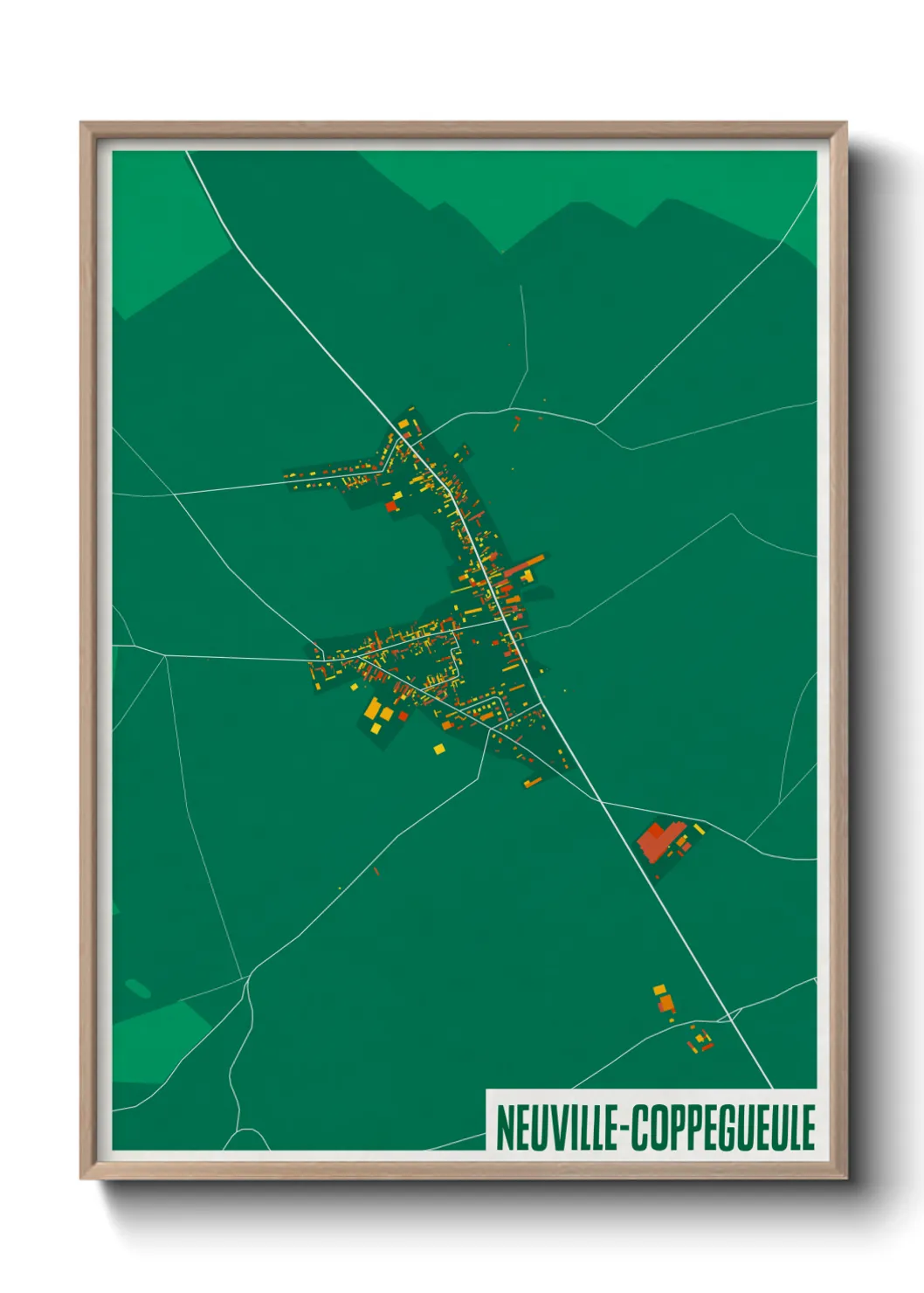 Un poster carteNeuville-Coppegueule