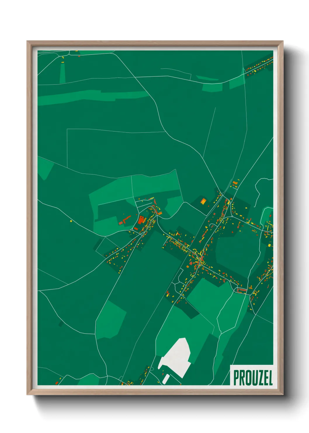 Une affiche de carte sur Prouzel