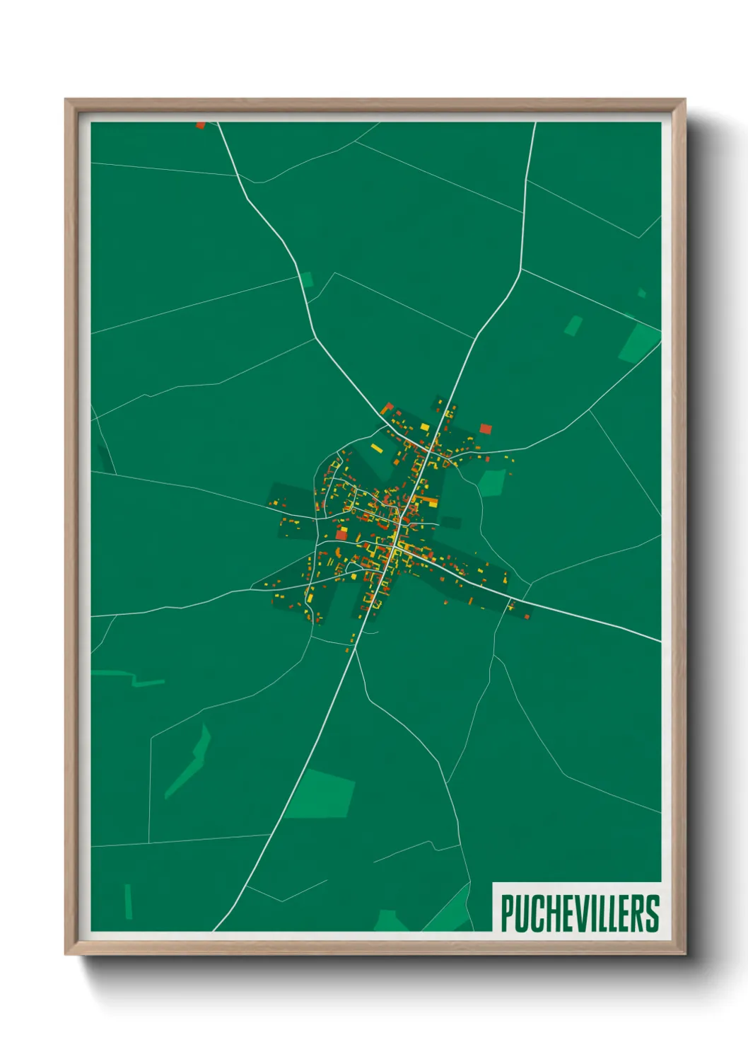 Une affiche de carte sur Puchevillers
