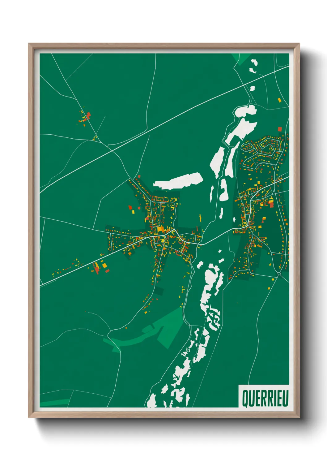 Une affiche de carte sur Querrieu