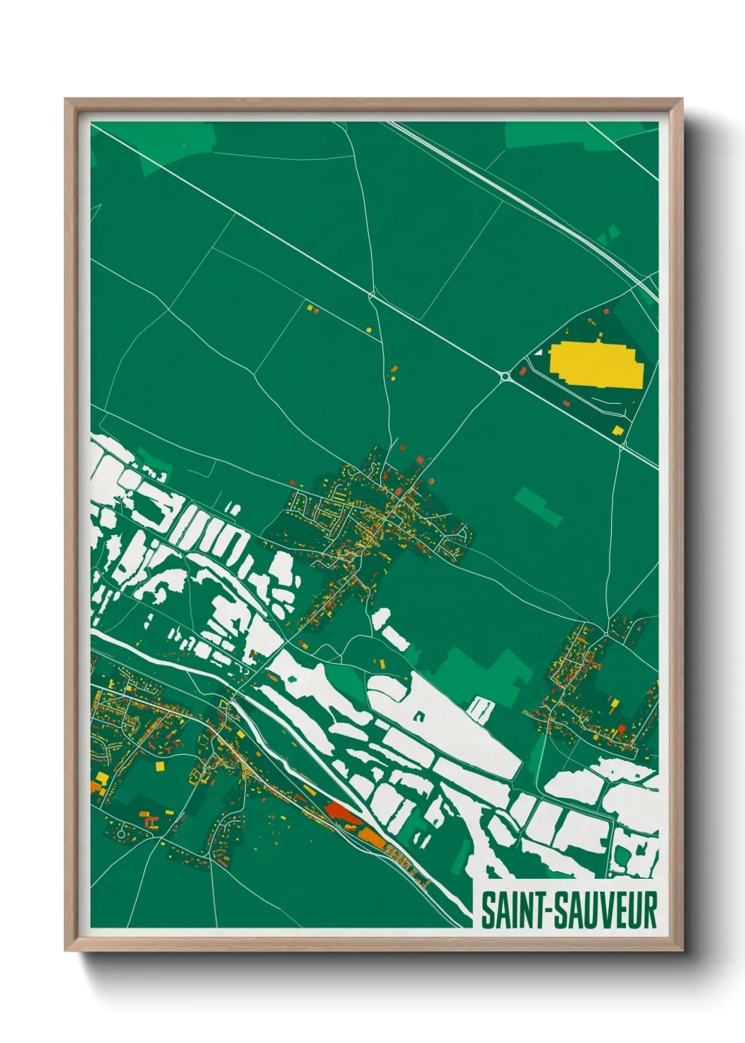 Un poster carteSaint-Sauveur