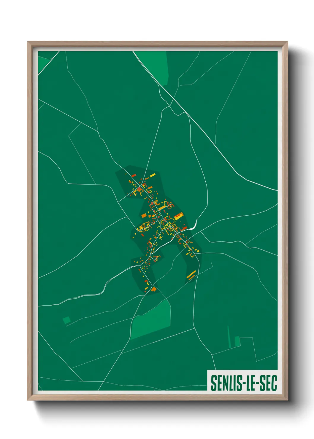 Un poster carteSenlis-le-Sec