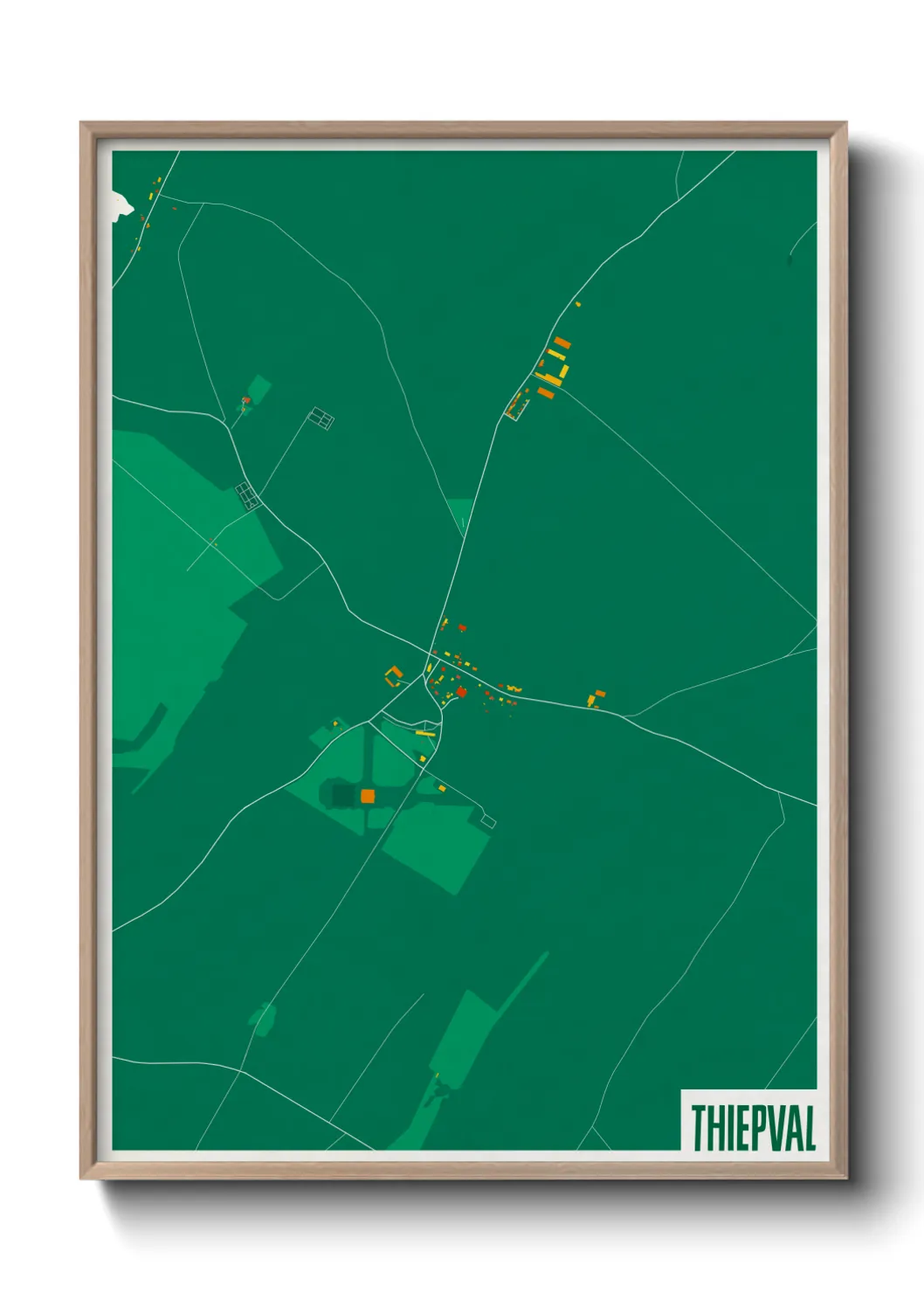 Une affiche de carte sur Thiepval
