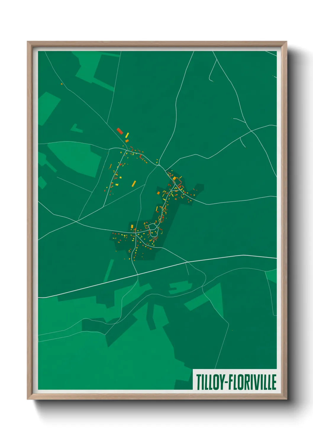 Un poster carteTilloy-Floriville