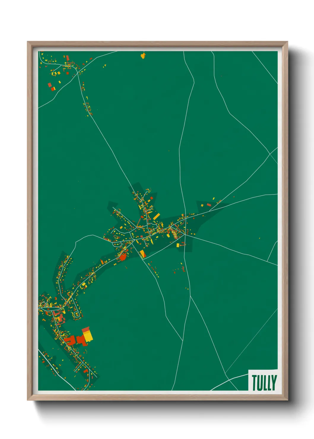 Une affiche de carte sur Tully
