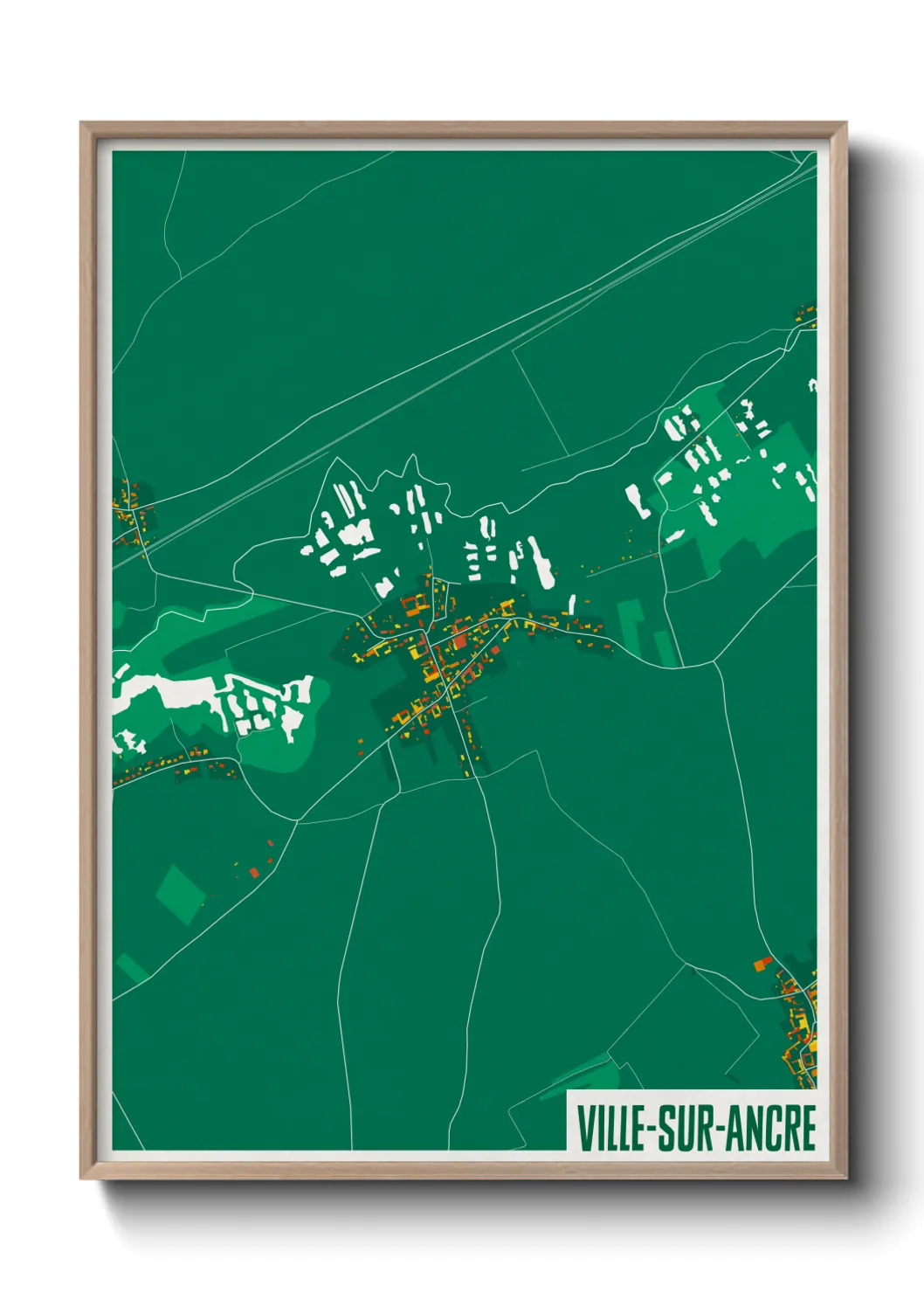 Un poster carteVille-sur-Ancre