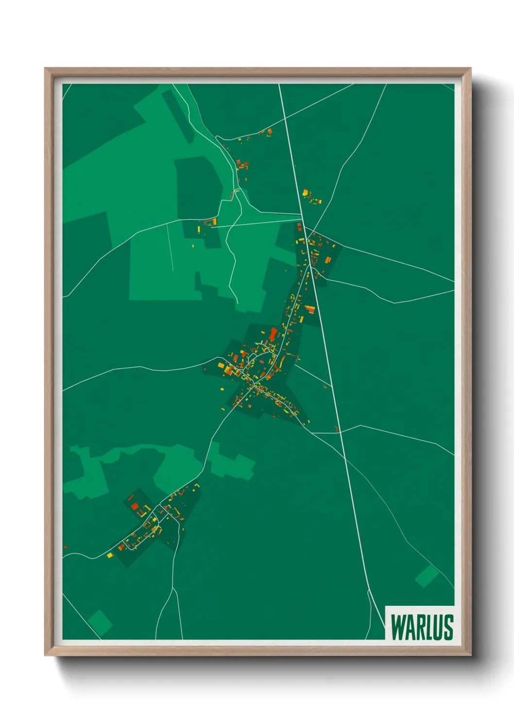 Une affiche de carte sur Warlus