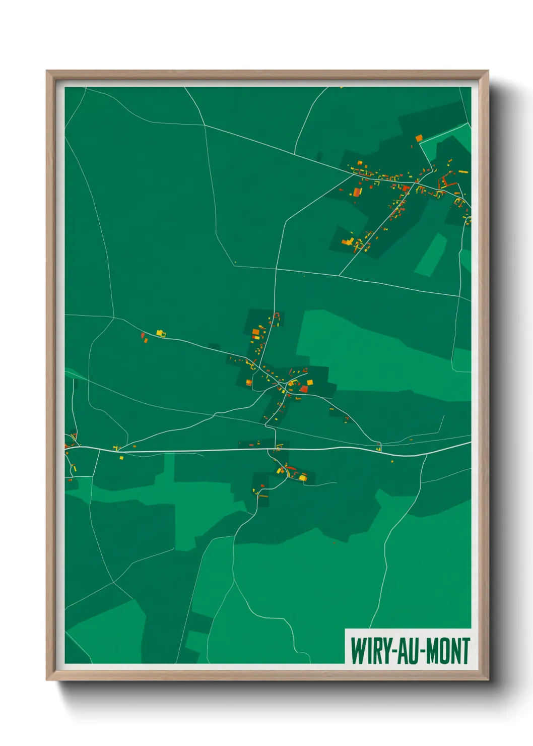 Un poster carteWiry-au-Mont