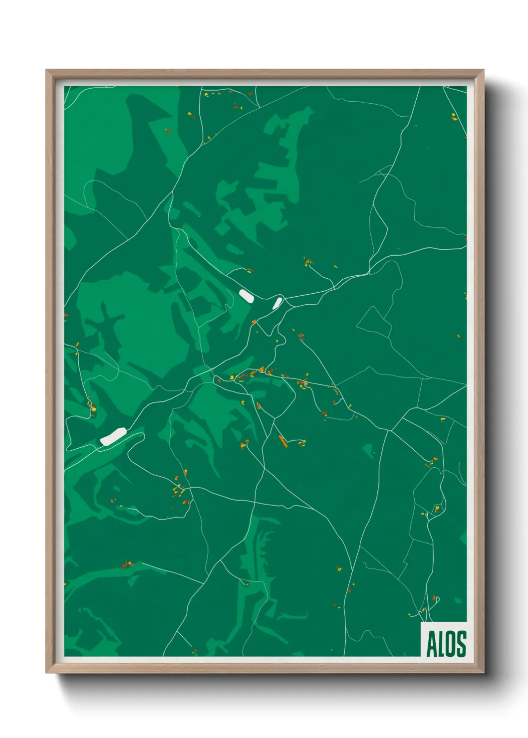 Une affiche de carte sur Alos