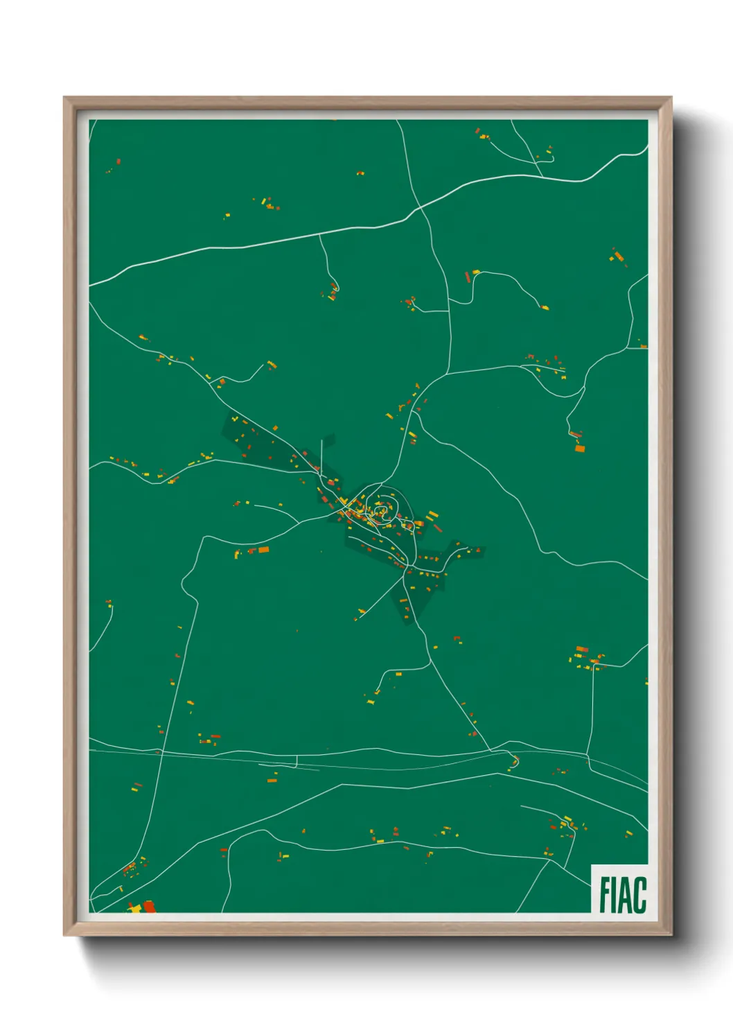 Une affiche de carte sur Fiac