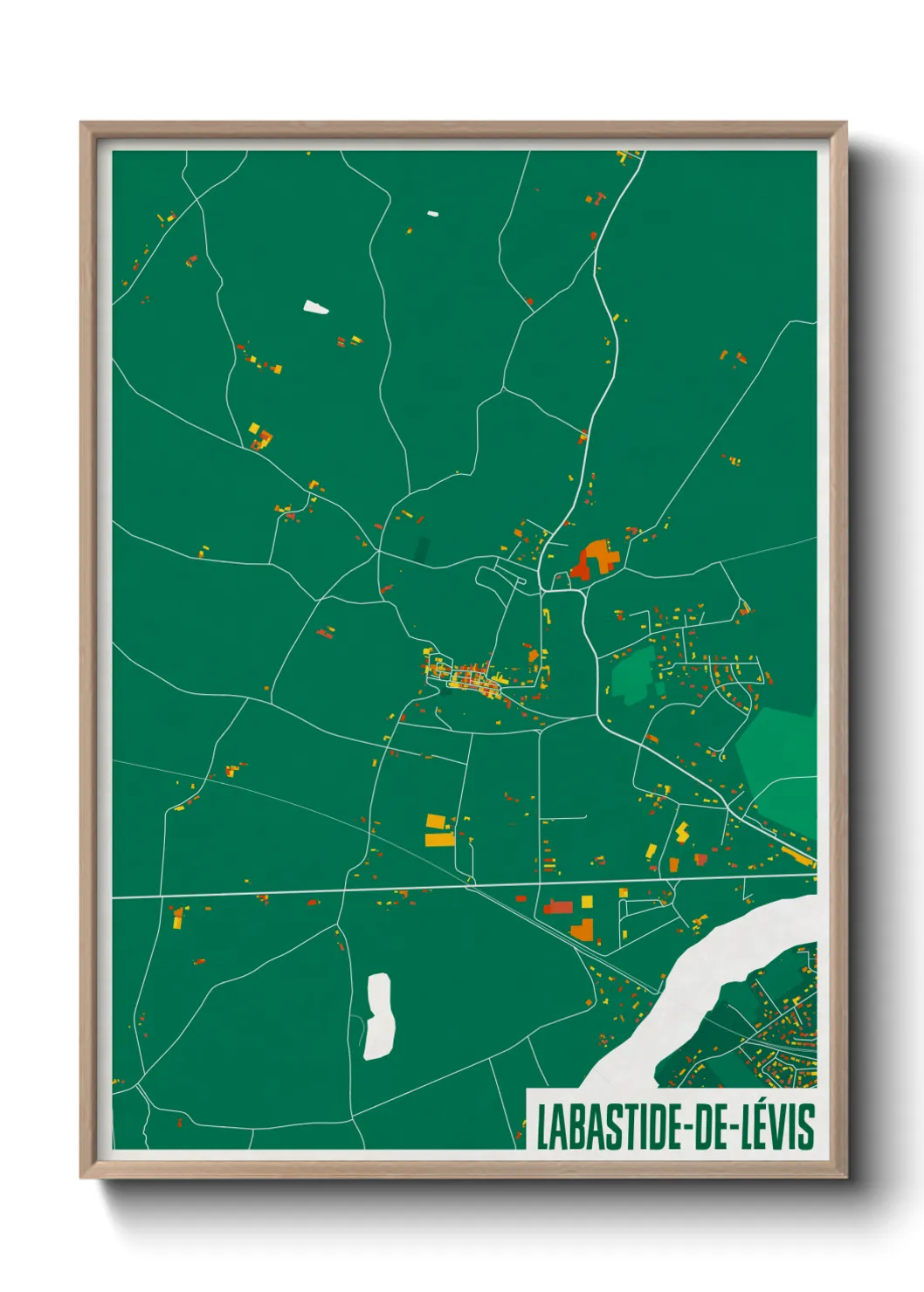 Un poster carteLabastide-de-Lévis