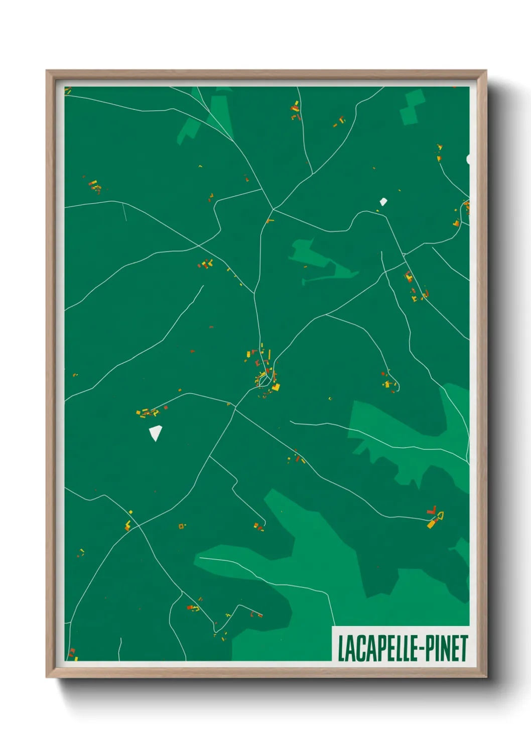 Un poster carteLacapelle-Pinet