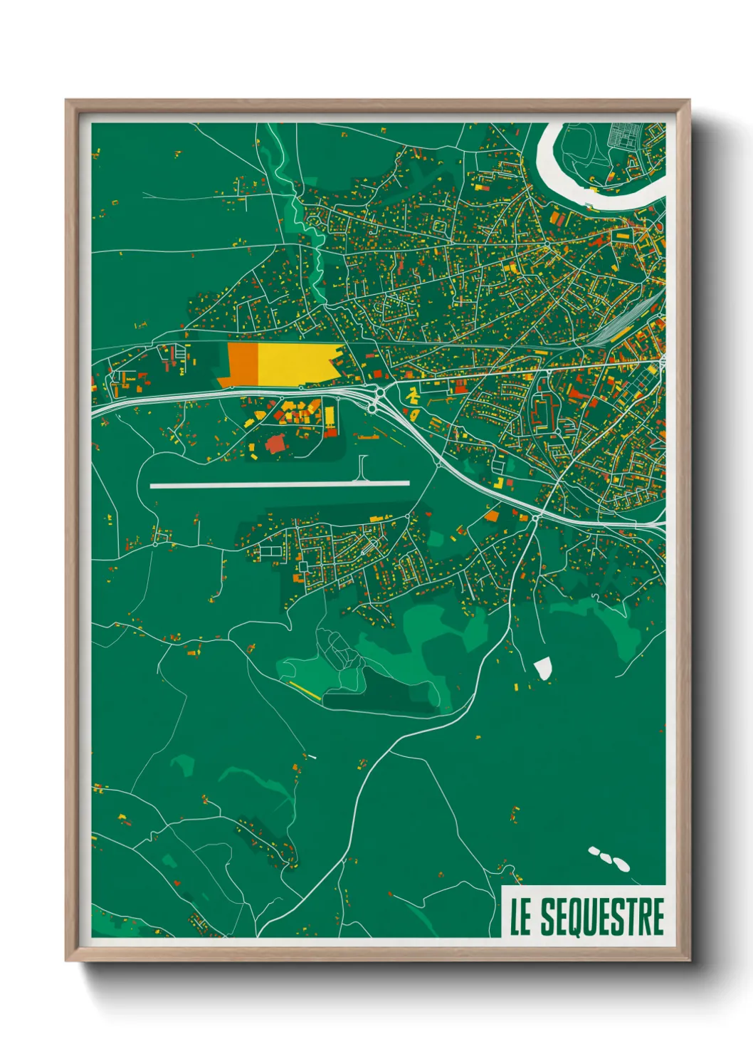 Une affiche de carte sur Le Sequestre