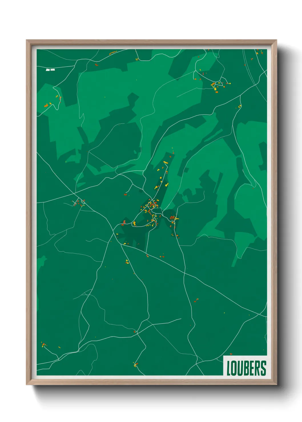 Une affiche de carte sur Loubers