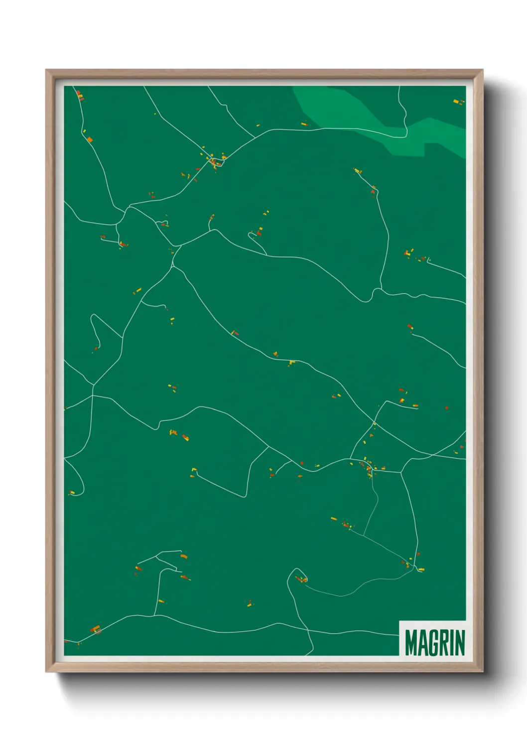 Une affiche de carte sur Magrin