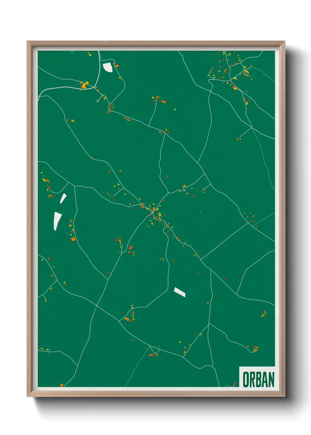 Une affiche de carte sur Orban