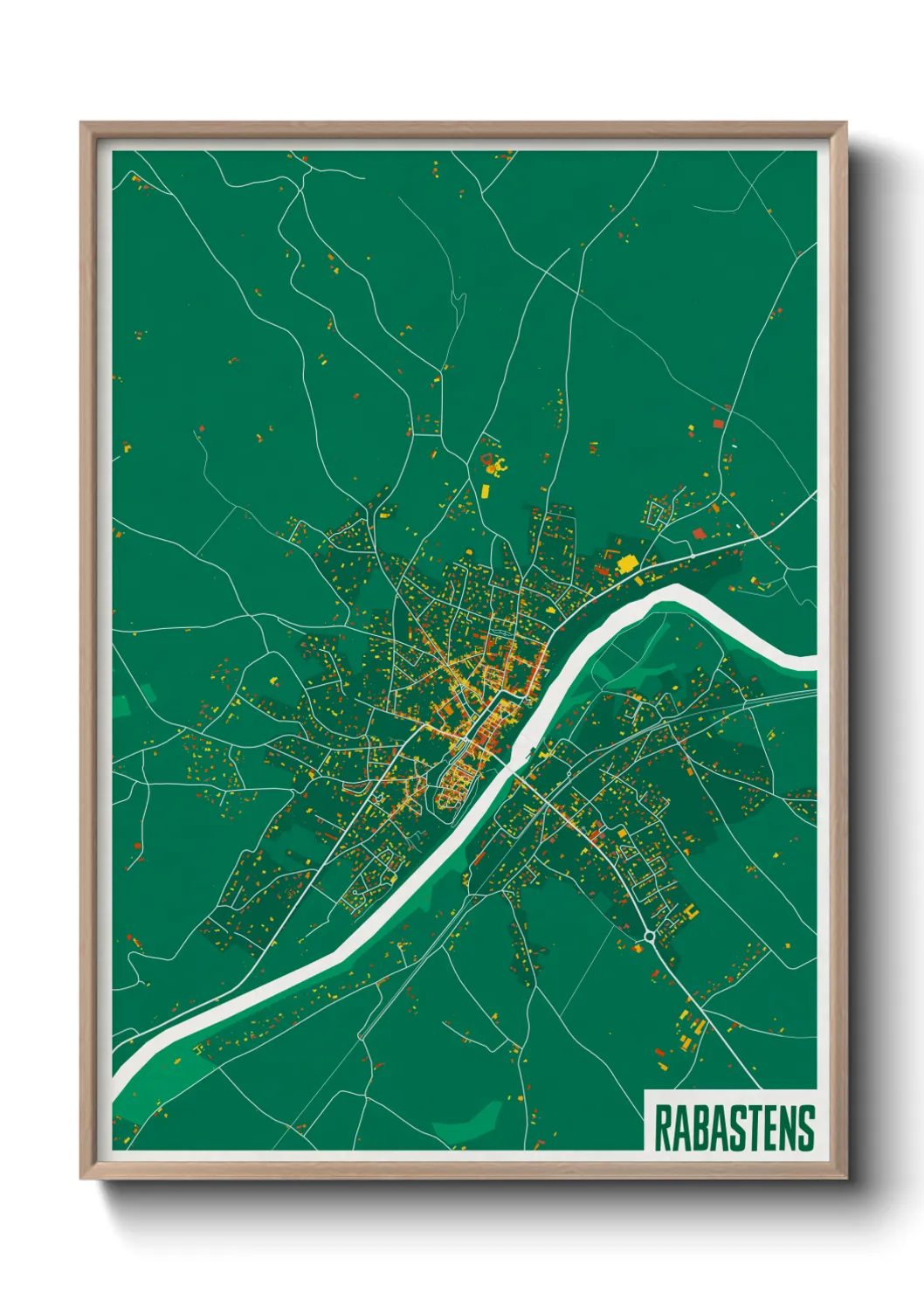 Une affiche de carte sur Rabastens