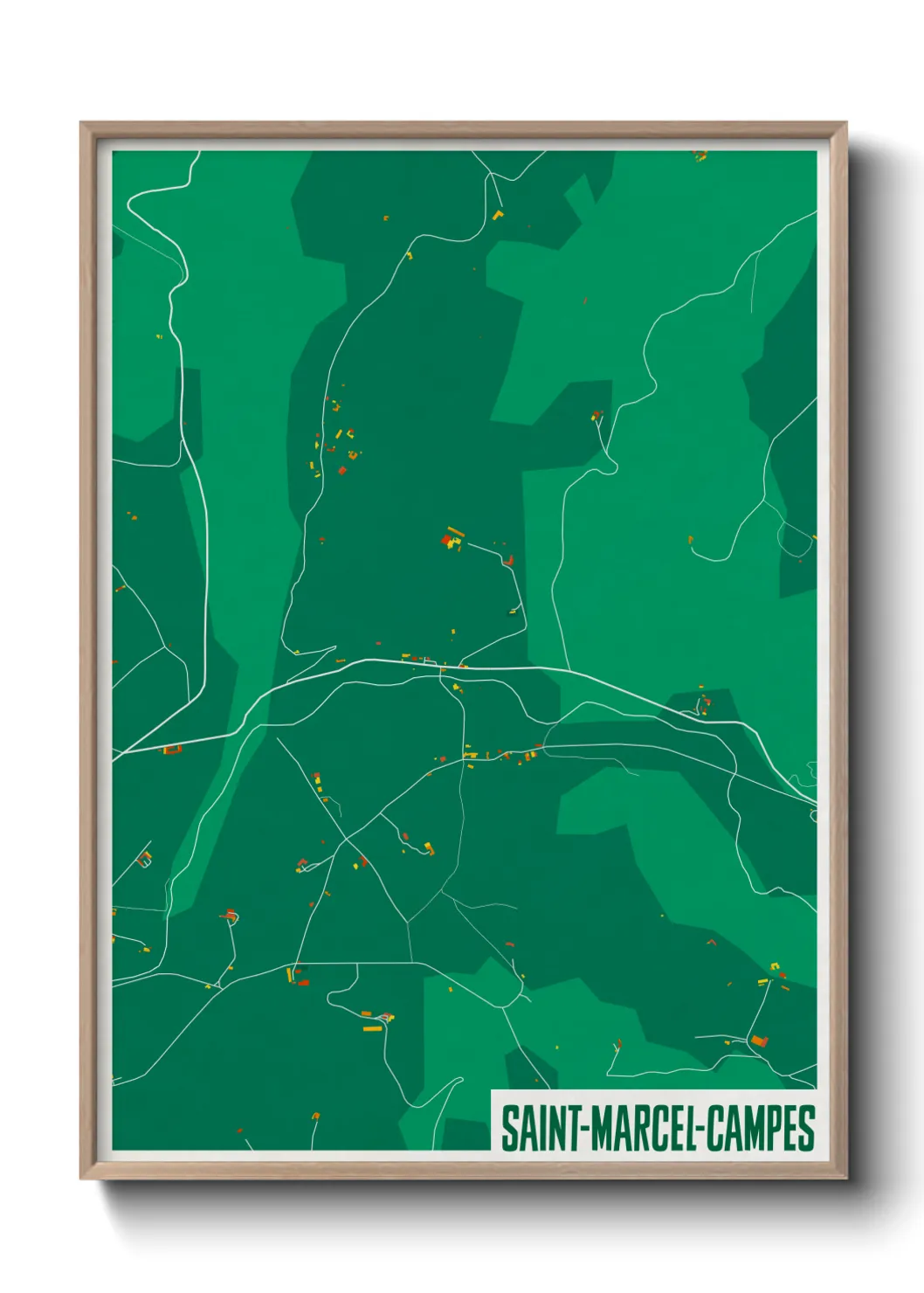 Un poster carteSaint-Marcel-Campes